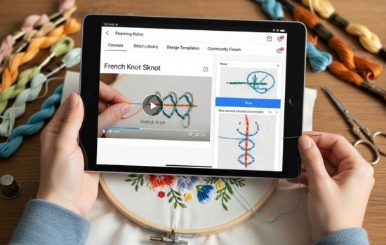Learn Embroidery Easily with Your Mobile App